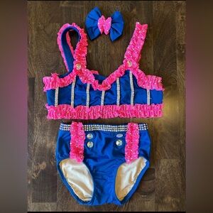 Child medium bright and bold jazz costume